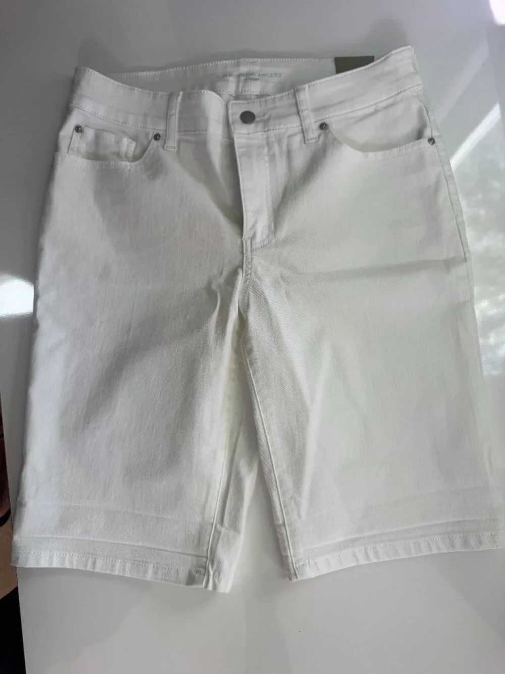 White Long Denim Shorts:  NWT